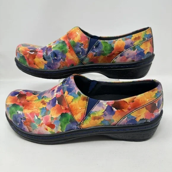 Klogs Mission Nursing Shoes Womens 10 Slip On Comfort Work Clogs Patent Leather - Picture 1 of 10